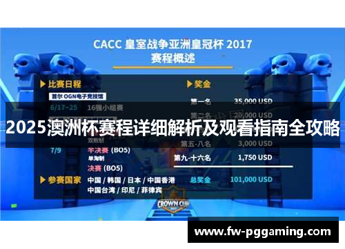 2025澳洲杯赛程详细解析及观看指南全攻略 2025澳洲杯赛程详细解析及观看指南全攻略